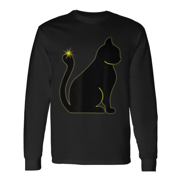 Solar Eclipse 2024 Cat Lover Total Solar Eclipse Long Sleeve T-Shirt