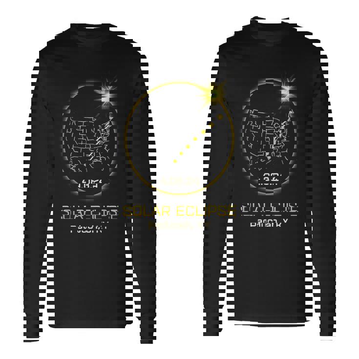 Solar Eclipse 2024 Paducah Ky Kentucky Totality Eclipse Long Sleeve T-Shirt