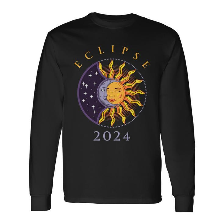 Solar Eclipse 2024 Total Solar Eclipse 40824 Long Sleeve T-Shirt Gifts ideas
