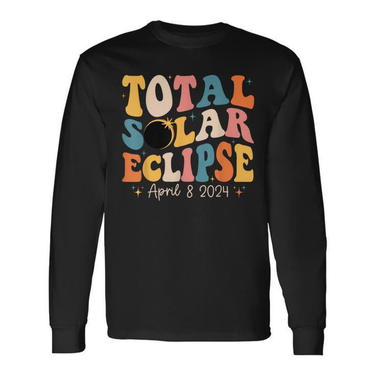 Solar Eclipse 2024 Total Solar Eclipse 40824 Long Sleeve T-Shirt