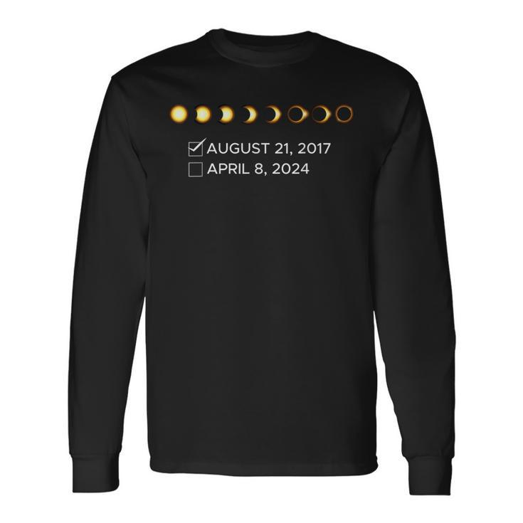 Solar Eclipse April 8 2024 Total Solar Eclipse 2024 Usa Long Sleeve T-Shirt
