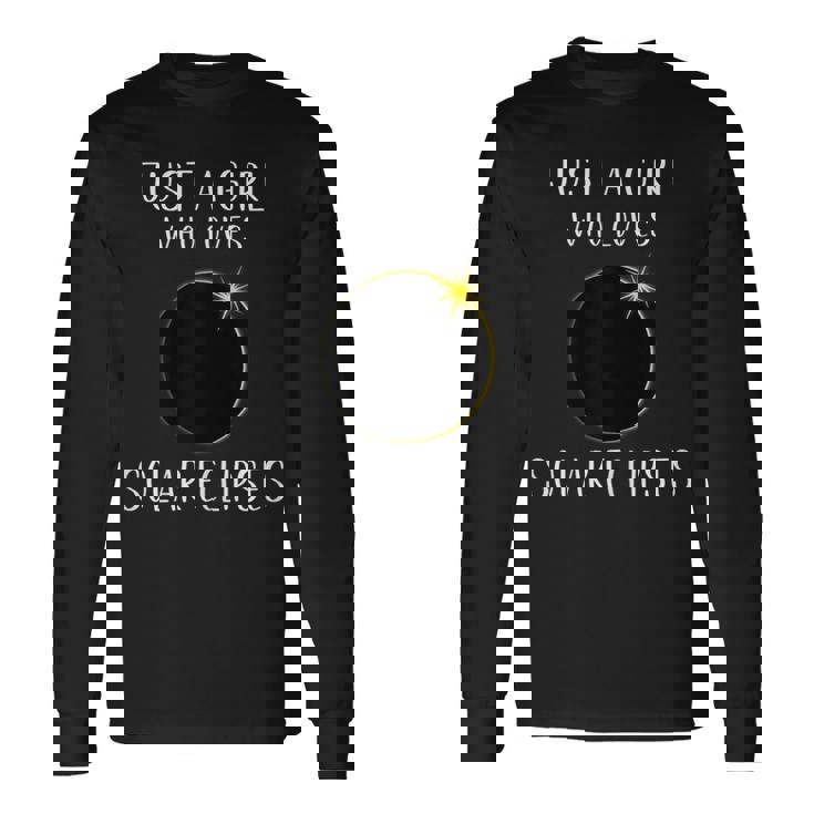 Solar Eclipse Girls Love 2024 Total Solar Eclipse Long Sleeve T-Shirt Gifts ideas