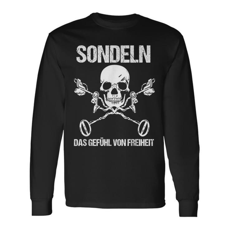 Sondler Sondengänger Sondeln Metalldetektor S Langarmshirts Geschenkideen