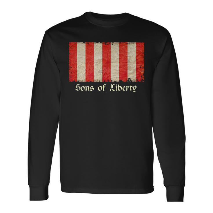 Sons Of Liberty Flag Long Sleeve T-Shirt