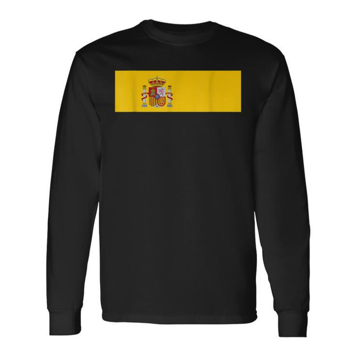 Spain 2021 Flag Love Soccer Football Fans Support Long Sleeve T-Shirt Gifts ideas