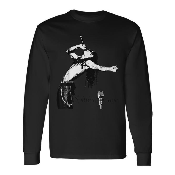 Spitting Image Rapper Hip Hop Microphone Long Sleeve T-Shirt