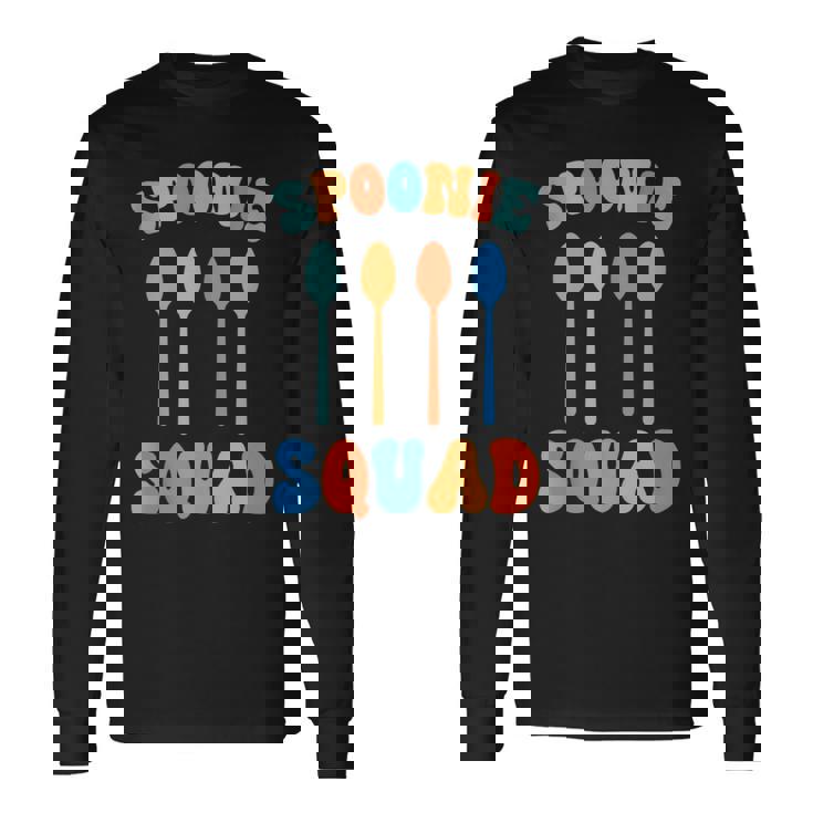 Spoonie Chronic Illness Awareness Spoonie Squad Long Sleeve T-Shirt Gifts ideas