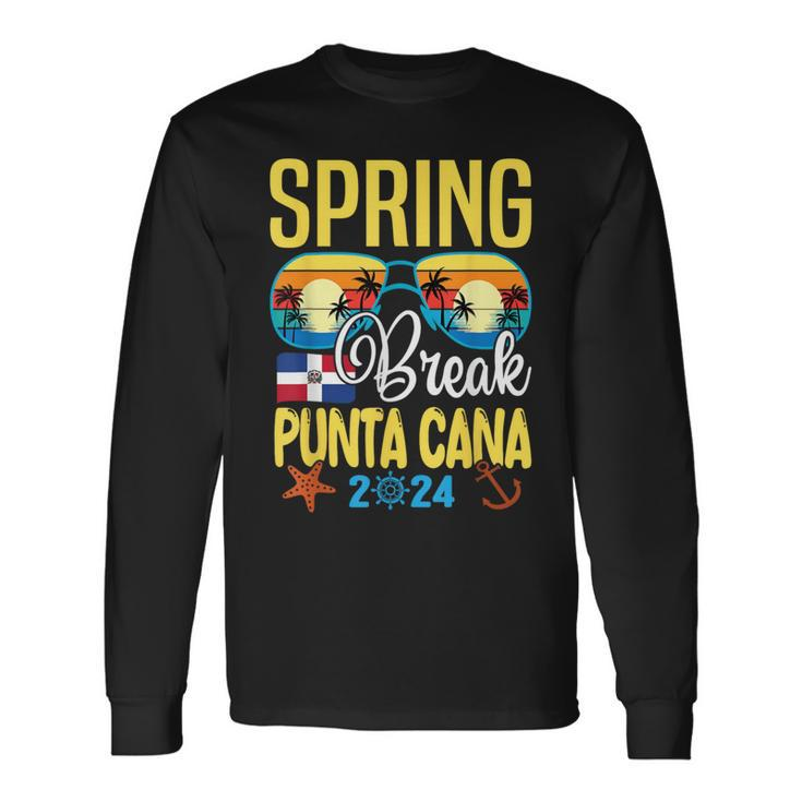 Spring Break 2024 Punta Cana Family Matching Vacation Long Sleeve T-Shirt