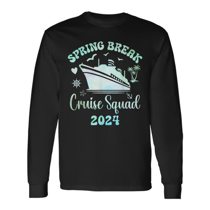 Spring Break Cruise Squad 2024 Trip Family Matching Vacation Long Sleeve T-Shirt
