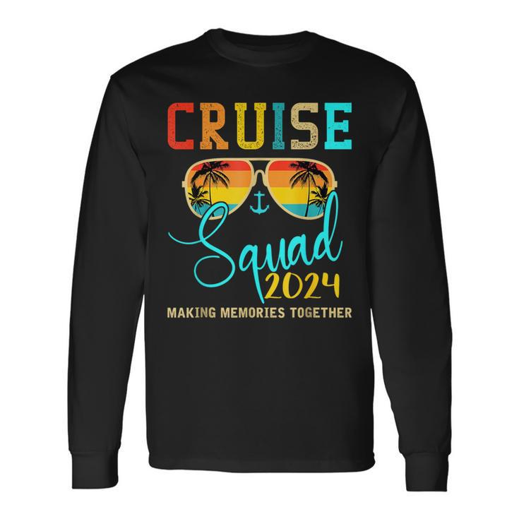 Squad Crew Cruise 2024 Summer Vacation Matching Family Group Long Sleeve T-Shirt