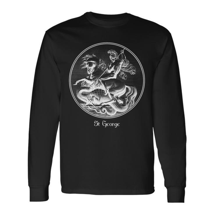 St George And The Dragon Crusades Soldier Saint Long Sleeve T-Shirt