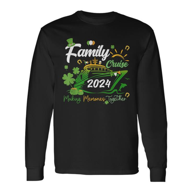 St Patrick's Day Cruise 2024 Ship Family Matching Costume Long Sleeve T-Shirt