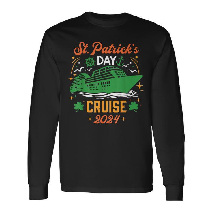 St Patrick's Day Cruise 2024 Vacation Cruising Matching Long Sleeve T-Shirt