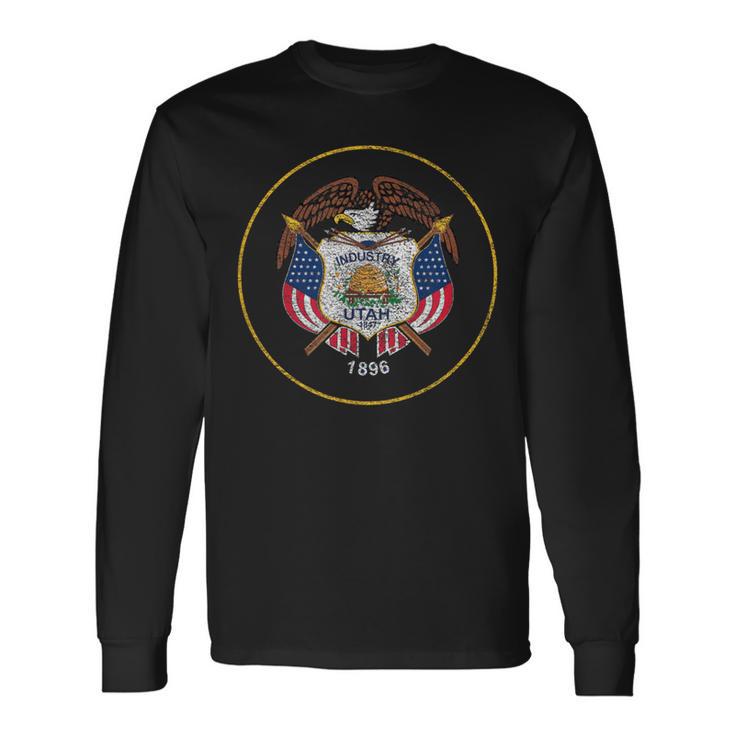 State Flag Of Utah Salt Lake City Provo Orem Long Sleeve T-Shirt