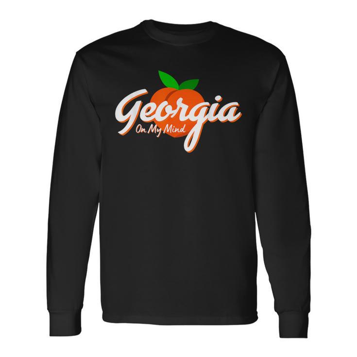 State Of Georgia On My Mind Souvenir Long Sleeve T-Shirt