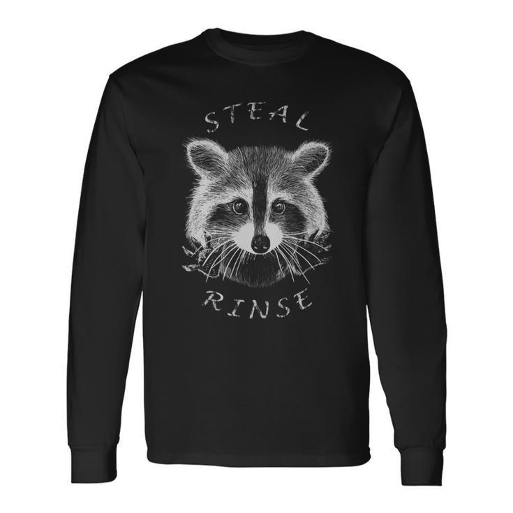 Steal And Rinse Code Of Conduct Raccoon Face Apparel Long Sleeve T-Shirt Gifts ideas