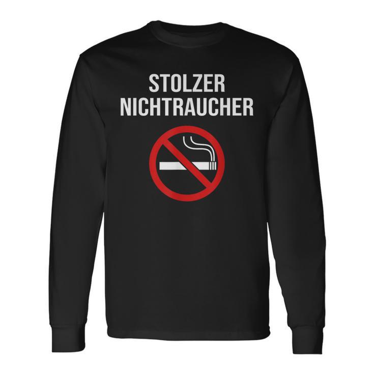 Stolzer Nichtraucher Smoking Aufhörhör Stolzer Langarmshirts Geschenkideen