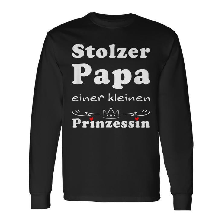 Stolzer Papa Einer Kleine Prinzessin Father's Day Langarmshirts Geschenkideen