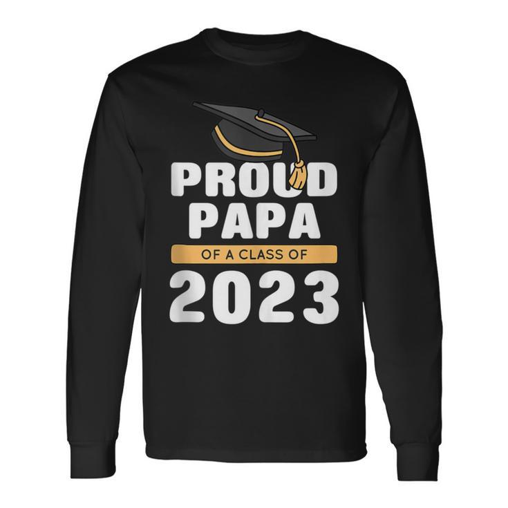 Stolzer Papa Eines Absolventen Der Klasse 2023 Senior 23 Gra Langarmshirts Geschenkideen