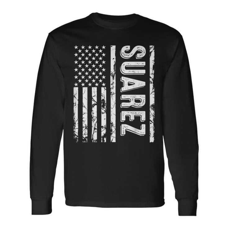 Suarez Last Name Surname Team Suarez Family Reunion Long Sleeve T-Shirt