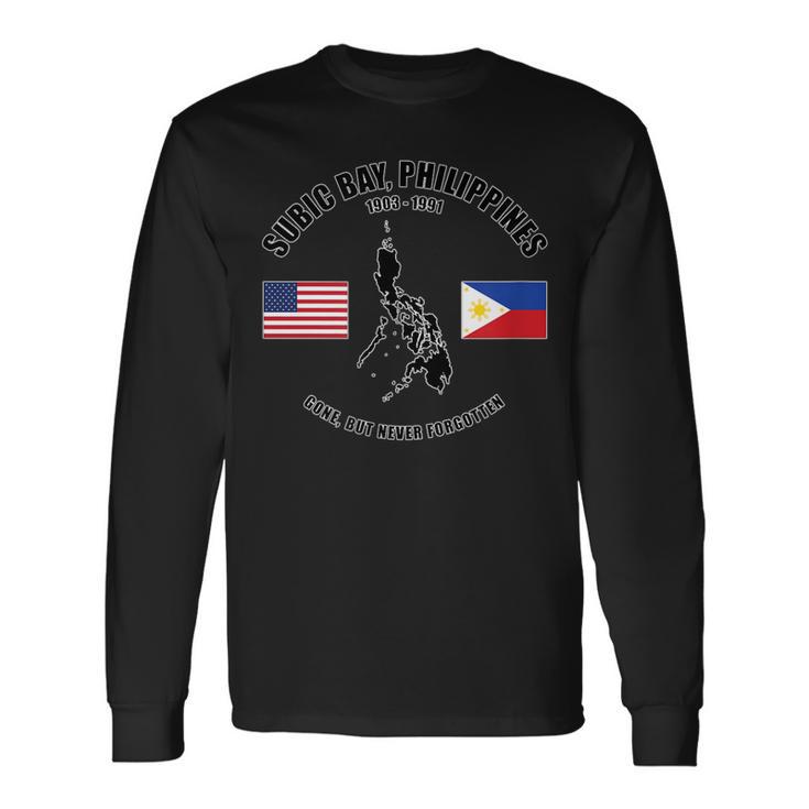 Subic Bay Philippines Gone But Never Forgotten Veteran Long Sleeve T-Shirt