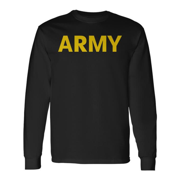 Super Soft Army Physical Fitness Uniform Long Sleeve T-Shirt