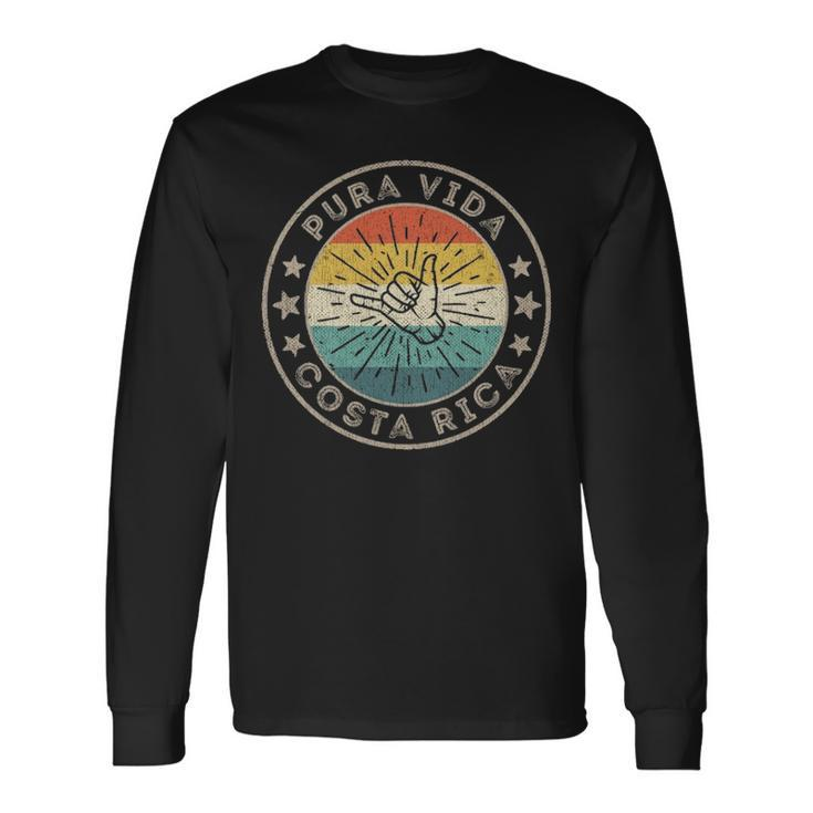Surf Quote Clothes Surfing Accessories Costa Rica Souvenir Long Sleeve T-Shirt