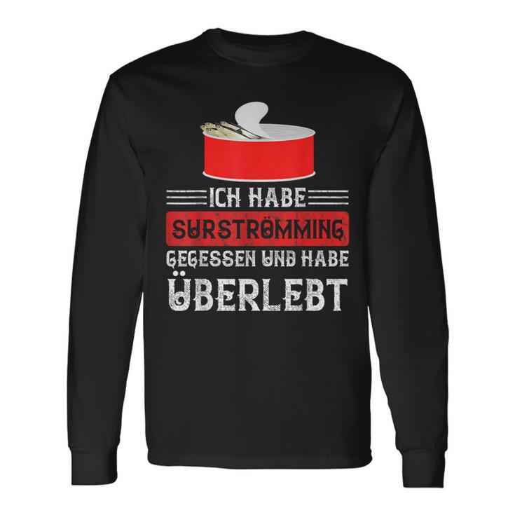 Surströmming Sweden Hering Survivor S Langarmshirts Geschenkideen