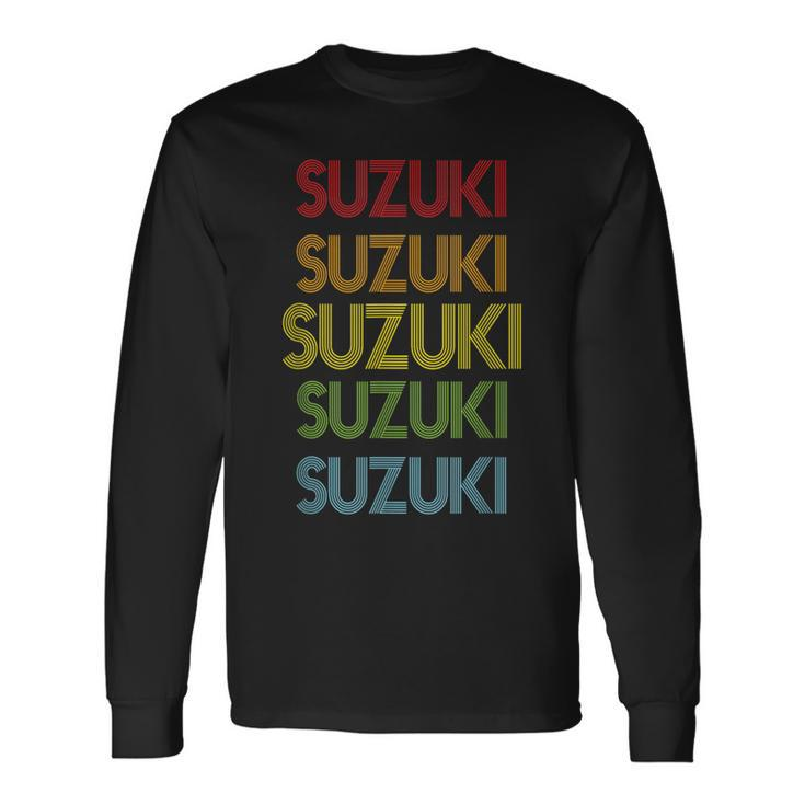 Suzuki Name Langarmshirts Geschenkideen