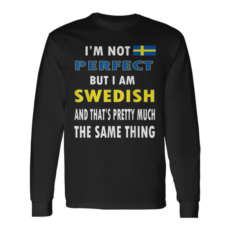 Swedish Pride Swedish Culture Swedish History Long Sleeve T-Shirt