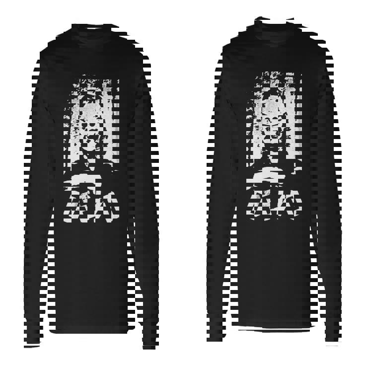 T-shirt à manches longues à manches longues Noir DEVO, Style New Wave Années 70