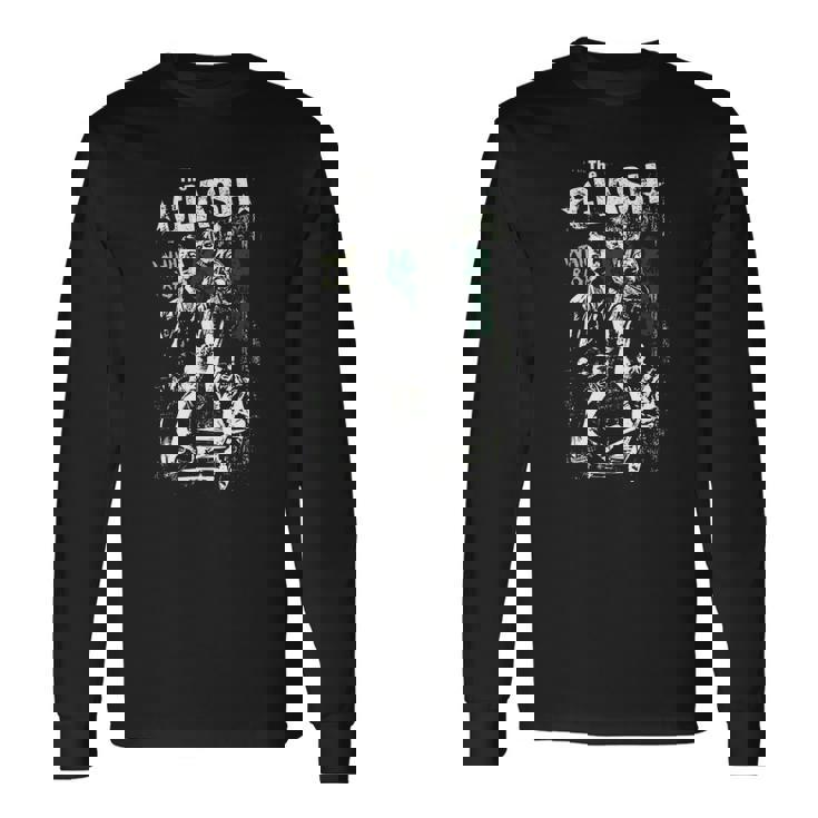 T-shirt à manches longues à manches longues Noir The Clash, Design Iconique pour Fans de Punk Rock