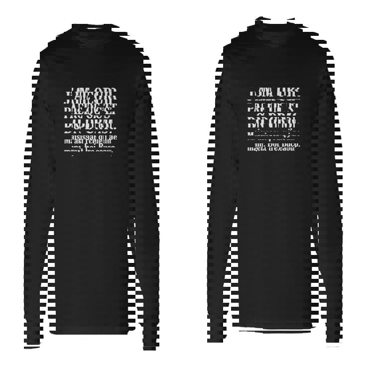 T-shirt à manches longues Courir C'est Bon pour Sportifs Passionnés, Style Unique