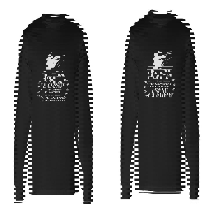 T-shirt à manches longues Passion Chasse Papa le Chasseur, Idée pour Fans de Chasse