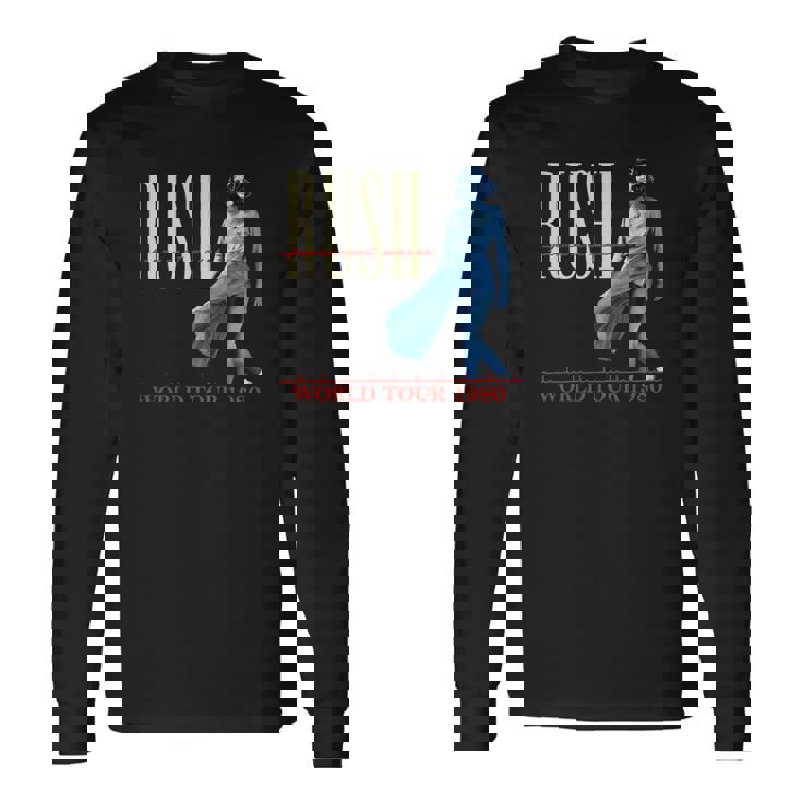 T-shirt à manches longues Rush World Tour 1980, Merch Musique Rock