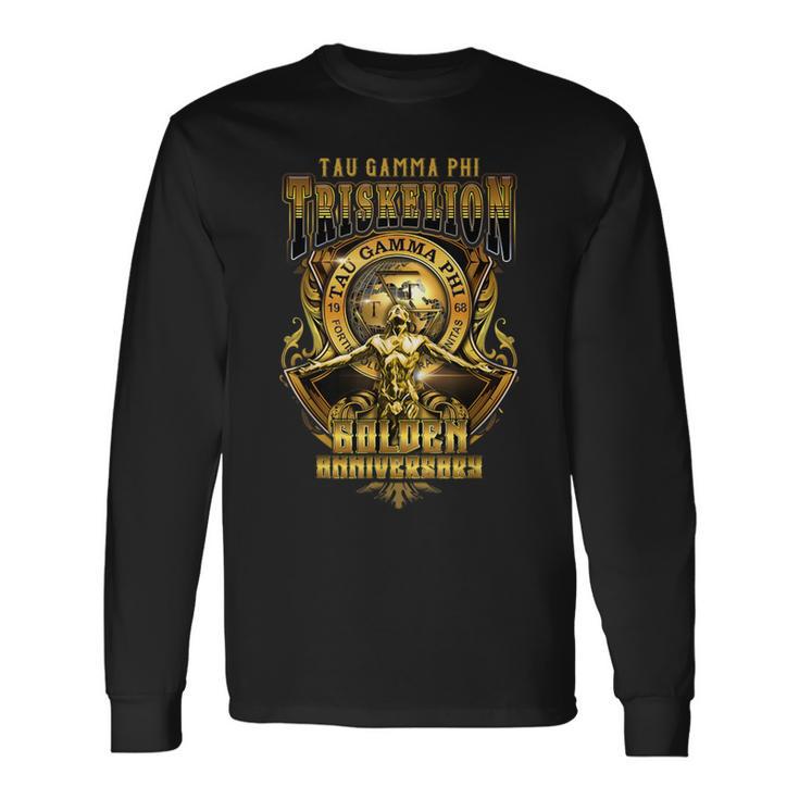 Tau Gamma Phi Triskelion Golden Anniversary Oblation Long Sleeve T-Shirt