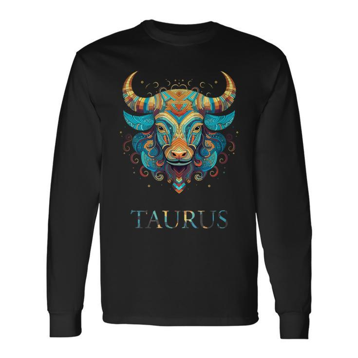 Taurus Zodiac Star Sign Personality Long Sleeve T-Shirt