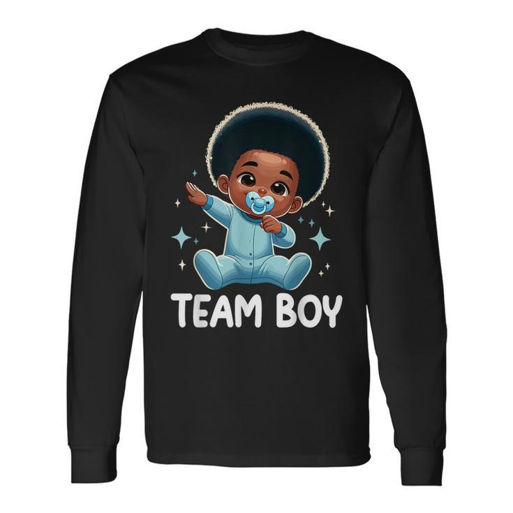 Team Boy Baby Announcement Gender Reveal Party Long Sleeve T-Shirt