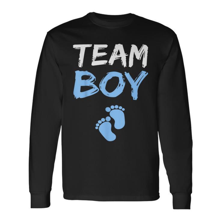 Team Boy Gender Reveal Baby Shower Long Sleeve T-Shirt Gifts ideas