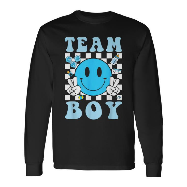 Team Boy Gender Reveal Party Gender Announcement Team Nuts Long Sleeve T-Shirt
