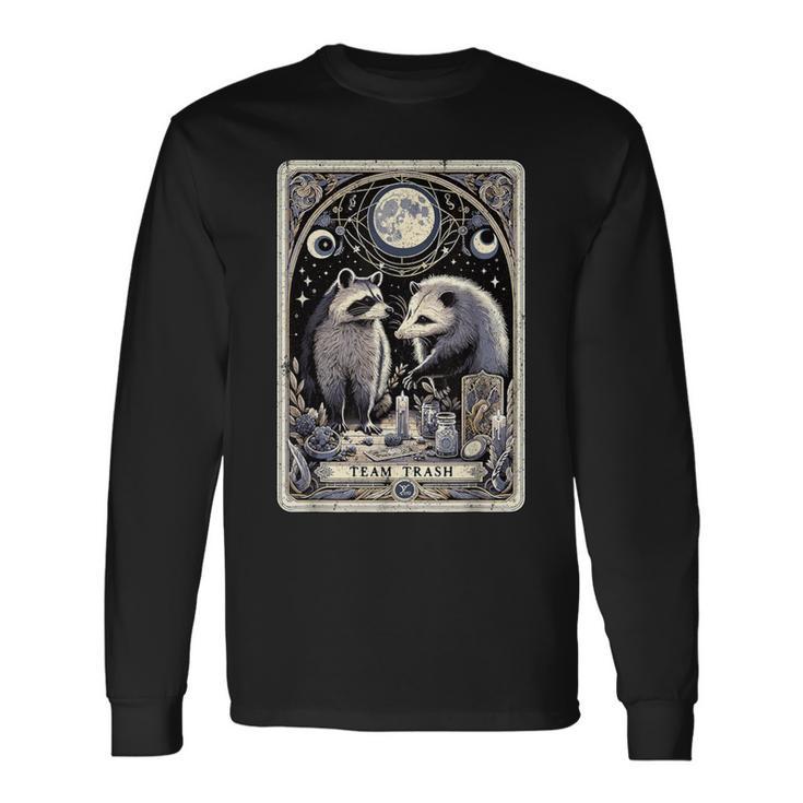 Team Trash Tarot Card Opossum Witchcraft Goth Possum Racoon Sweatshirt | Seseable