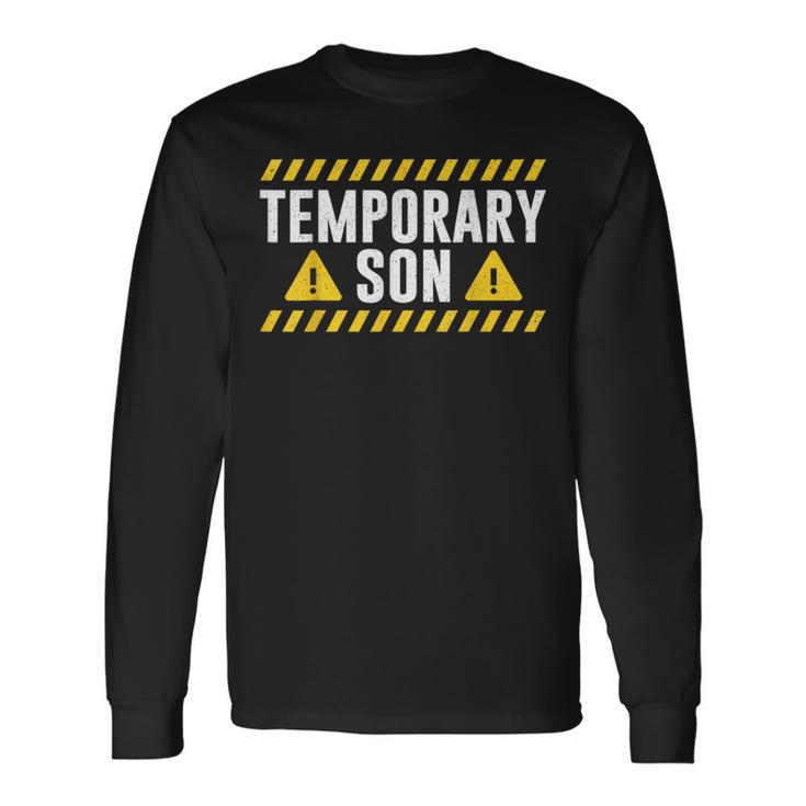 Temporary Son Father's Day Dad Matching Father Daughter Long Sleeve T-Shirt Gifts ideas