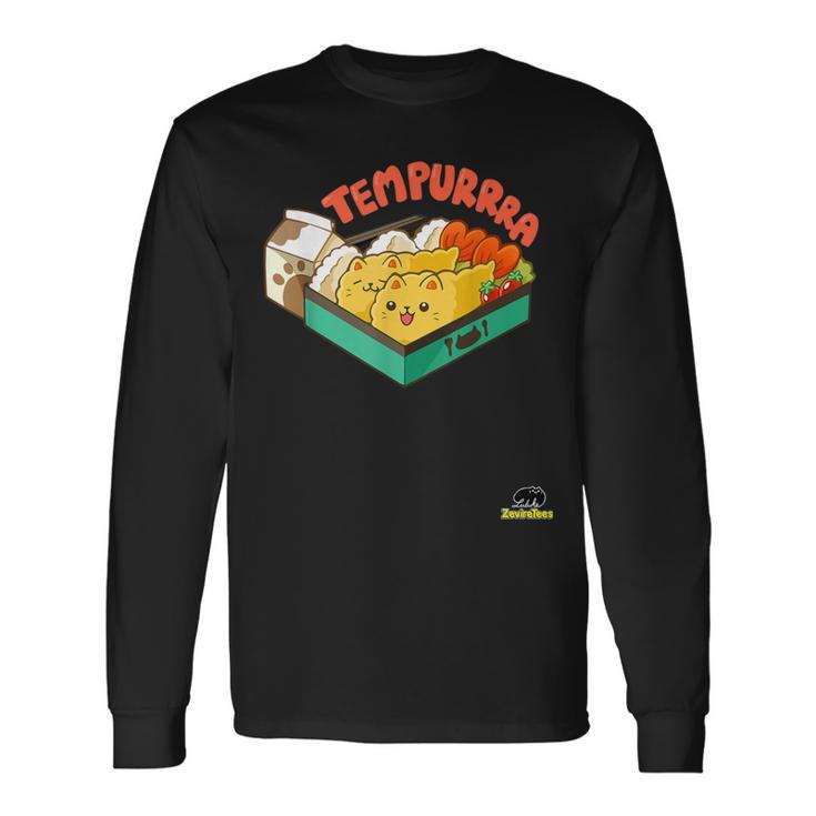 Tempurrra A Cozy Pair Of Cat Tempura Long Sleeve T-Shirt