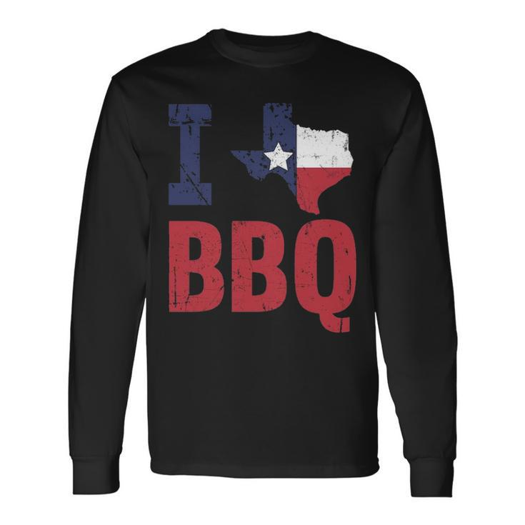 Texas Bbq Barbecue Long Sleeve T-Shirt