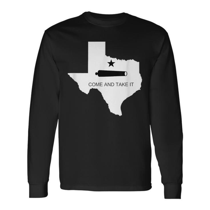 Texas Come And Take It Flag Canon 1836 State Long Sleeve T-Shirt