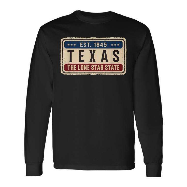 Texas Retro Vintage Classic Long Sleeve T-Shirt