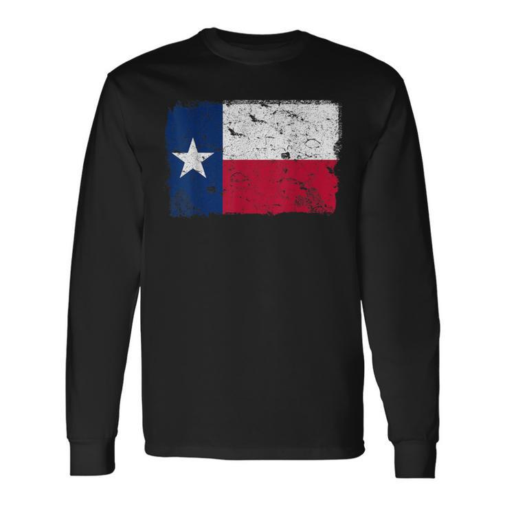 Texas Vintage Flag Long Sleeve T-Shirt