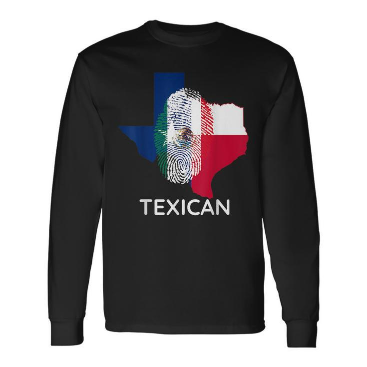 Texican Vintage Tex Mex Chicano Texas Texican Long Sleeve T-Shirt