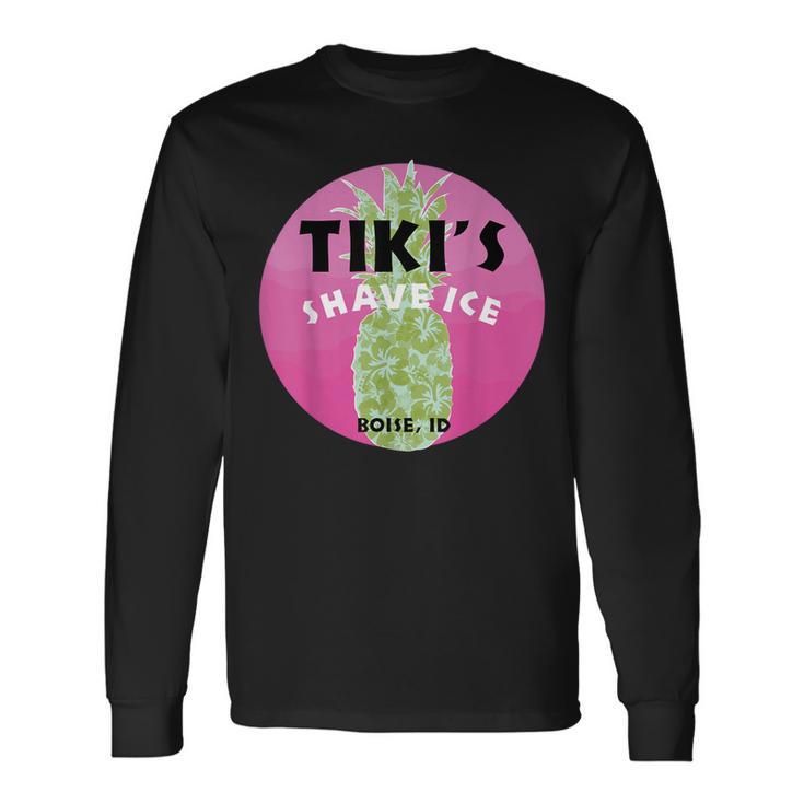 Tiki's Snow Cone Shave Ice Pineapple Summer Long Sleeve T-Shirt