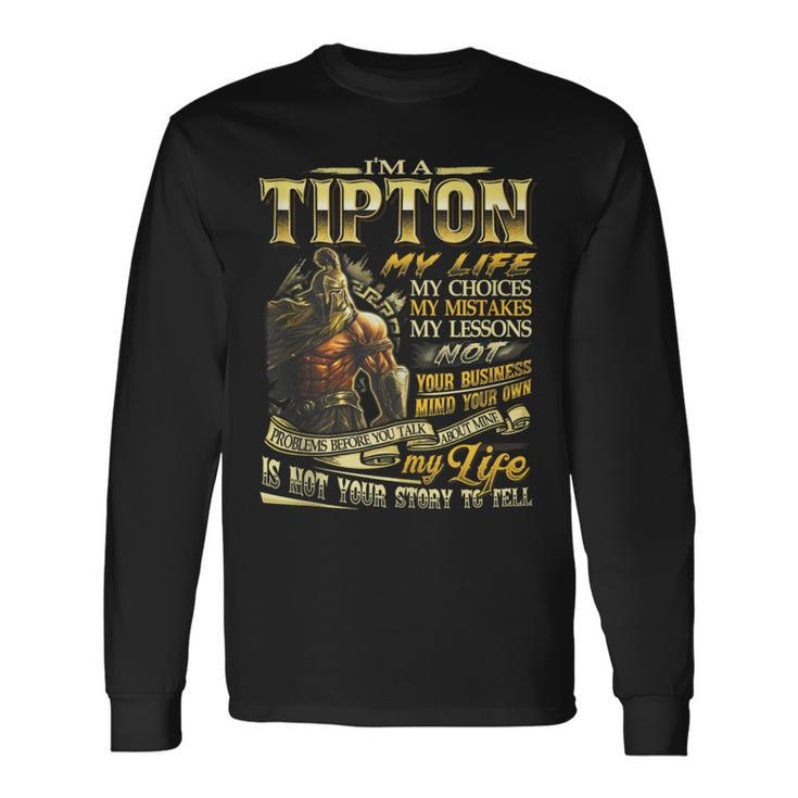Tipton Family Name Tipton Last Name Team Long Sleeve T-Shirt